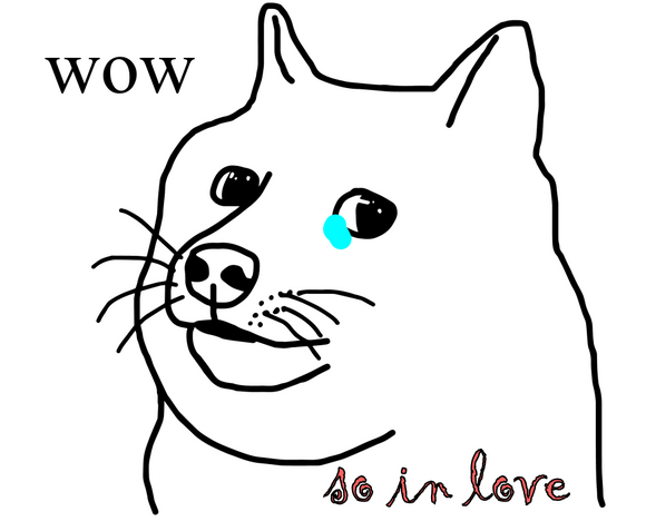 so in love doge